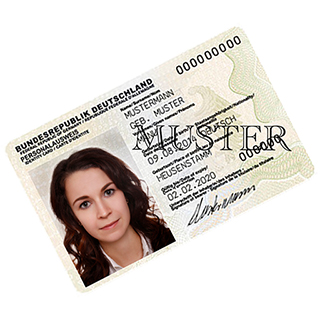 Passbild-Muster aus dem Fotostudio
